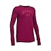 Under Armour Girls Waffle Long Sleeve, Black Cherry, Medium / 10-12 Big Kids