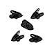 ALXCD Clips for Earphone Wire, 360 Degree Rotate Headphone Mount Cable Clothing Clip, 5 Pcs Black Clips for Most Monster, Sony, Sennheiser and Plantronics Headset, Pack of 5 (Black) primary