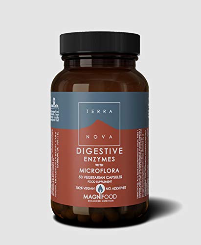TERRANOVA Organic Digestive Enzyme with Probiotic Complex, 50 CT