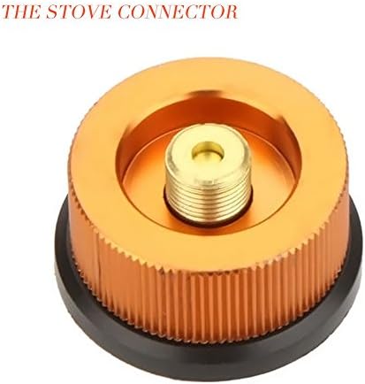 Camping Stoves Adapter, Outdoor Hiking Camping Picnic Stove/Burner Split Type Furnace Converter Connector Auto-off Gas Cartridge Tank Adapter