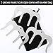AMOCHY 3 Pieces Metal Music Book Clips Page Holder Sheet Music Page Holders for Pianos Musicians Sheet Music Stands Cookbook Reading (Silvery)