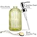 JASAI 18 Oz Vertical Striped Soap Dispenser with 304 Rust Proof Stainless Steel Pump, Refillable Lotion Soap Dispenser for Bathroom, Kitchen, Hand Soap, Dish Soap (Clear Yellow)