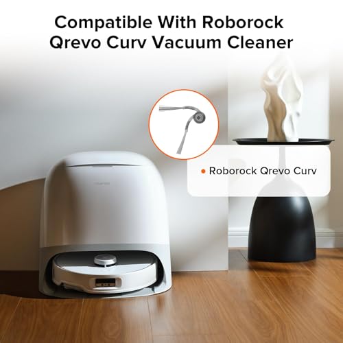 roborock Zero-Tangling Side Brushes Replacement for Qrevo Edge 2/5AE/Qrevo C Pro/Q10 VF/Q10 VF+/Q7 TF/Q7 TF+/Qrevo Curv/Qrevo Curv 2 Pro/Saros 10/QR 798/Qrevo L Pro/Saros 20/Saros 20 Sonic