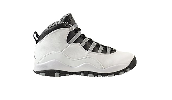 Amazon.com: Air Jordan 10 Retro (GS) Big Kids Zapatos Color Blanco/black-light  Acero grey-varsity Rojo 310806 – 103, Blanco, 5 M US niño : Ropa, Zapatos y  Joyería