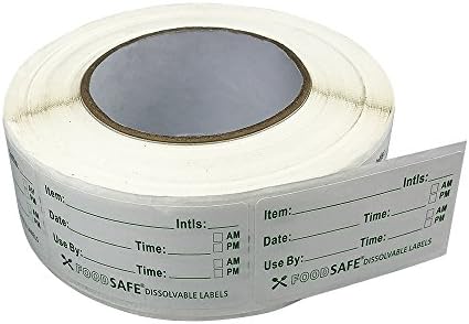 Food Storage Labels Refrigerator Freezer Labels Adhesive Labels for Reusable Containers 1000PCS