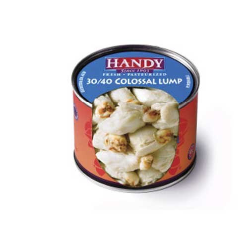Handy Pelagicus Colossal Pasteurized Crab Meat, 1 Pound -- 6 per case.
