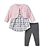Lamaze Organic Baby Baby Organic 3 Piece Dress Set, Pink, 3M