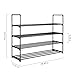 Lumsing Shoe Rack, 4-Tier Shoe Organizer Shelf Stackable Storage Cabinet Towers with Durable Metal Holds 20 Pairs, Black