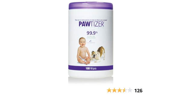 antibacterial paw wipes