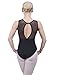 Dance Favourite Black Mesh Back and Droplet Keyhole Cutout Leotard