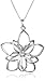 Amazon Collection Sterling Silver Double-Flower Pendant, 16