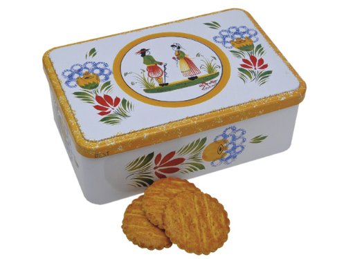 Ker Cadelac Butter Galettes in Quimper, 11.5-Ounce Tin