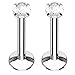 16 Gauge Gem Internally Threaded Labret Monroe Tragus