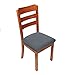 Smiry Seat Covers for Dining Room Chairs Set of 4, Stretch Jacquard Dining Chair Covers Removable Washable Slipcovers Protector, Grey