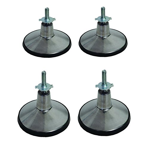 Molded Steel 4 Lb Billiard Table Leg Levelers - Set of 4