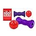 FootSi Pro Theraphy Combo, Foot Roller and Red Spiky Ball - Relieves Plantar Fasciitis, Alleviates Foot Pain & Stress in Minutes Through Trigger Point Release