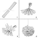 Wartoon 43 Pcs Paper Pom Poms Flowers Tissue Balloon Tassel Garland Polka Dot Paper Garland Kit for Birthday Wedding Party Decorations - Black and Gold