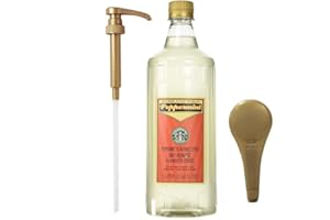 Peppermint Syrup 1 Liter Bottle Bundle - Authentic Syrup, Premium Taste - Perfect for Starbucks Coffee, Lattes, and Desserts with KK&A Collection Gold Pump