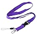 Wisdompro Office Lanyard, 3 Pack 23 inch Quick Release Neck Strap Lanyard with Detachable Buckle, String Loop for Keys, ID Badges, Card Holder, USB Flash Drives, Phones - Purple, Hot Pink, Light Blue