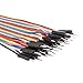 OdiySurveil(TM) 40pin 300mm 1P-1P Male to Female Breadboard Cable Dupont Jump Wire Jumper For Arduino(80pcs,Pure copper core,Pack of 2)