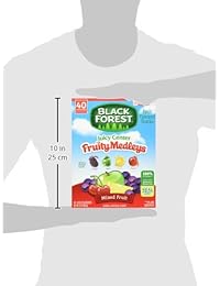 Black Forest Juicy Burst - aperitivos frutales - 40 paquetes, frutas mixtas, hechas con jugo de fruta...