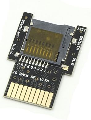 SD2VITA Micro SD Memory Card Adapter, Professional PSVSD Card Converter Transfer MicroSD / TF Card to PSVITA Game Card Up to 128GB for PS VITA PSV1000 / PSV2000 HENkaku 3.60 (Black)