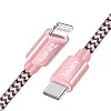 Zeuste Câble USB C vers Lightning[Certifié de MFi]1,5m en Nylon Tressé Charge Rapide Compatible avec iPhone 11 Pro…