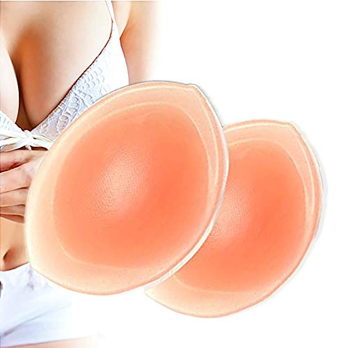 Thick Silicone Bra Inserts, Breast Gel Pads Chest Push Up & Firming Bust Enhancers Padding for B-D Cup, Skin Large - Thumbnail 5
