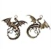 8pcs Cute Dragon Vintage Bronze Tone Alloy Charms Findings