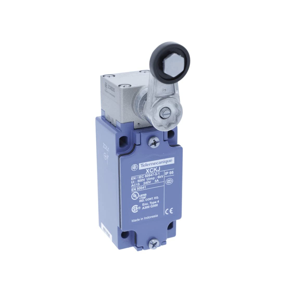 Telemecanique Sensor OsiSense XC Standard limit switch XCKJ - thermoplastic roller lever - 1NC+1NO - snap action - Pg13, XCKJ10511