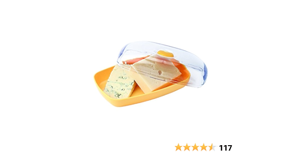 Joie Bote Guarda Queso Reversible, Amarillo y Transparente ...