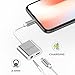 iPhone Adapter and Splitter, [Upgraded] KingYue Lightning to 3.5mm Headphone Jack Audio Adapter for iPhone X 8 7 Plus, Support Mic Call/Listen/Charge/Music Control (Need Bluetooth Connection)