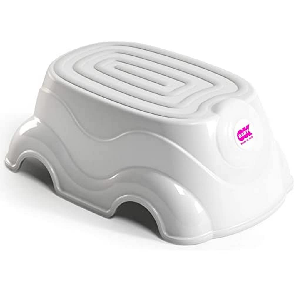 OKBaby Herbie Anti-Slip Toddlers Step Stool, White
