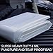 UltraBlock Mattress Bag for Moving & Storage – Heavy-Duty 6-Mil Thick Plastic Cover – Waterproof, Tear-Resistant Protector for Twin, Queen, & King Size – Reusable Mattress Moving & Disposal Bag