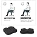 GUGULE New Enhanced Design Butterfly-Shaped Coccyx Seat Cushion,Non-Slip Foam Comfort Orthopedic Coccyx Wedge Pillow for Tailbone Pain and Injury (Black)