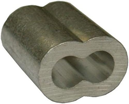 LexcoCable 132S Wire Rope Sleeve 1/32 Aluminum (500 Pieces/Pack)