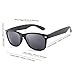 HDCRAFTER Classic Unisex Polarized Mirror Lens Wayfarer Sunglasses 55MM