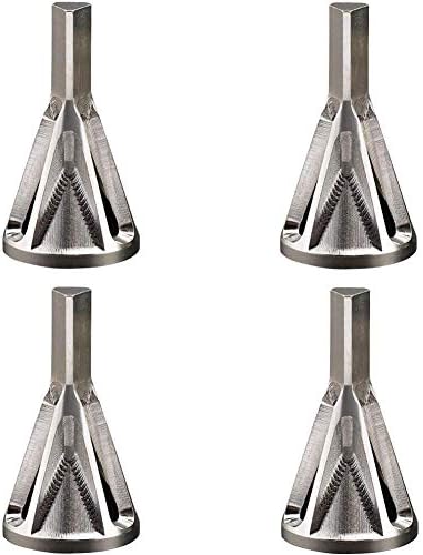 Deburring External Uniburr Chamfer Tool Stainless Steel Remove Burr Tools for Drill Bit Quickly Repairs Damaged Size 8-32 Bolts (4 Pcs)