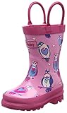 Hatley Girls' Printed Boots Rain Accessory, Happy Owls, 13 M US Little Kid
