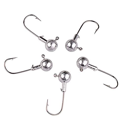 Angelhaken 1g 1,5 g 2g 3,5 g 5g 7g 10g 14g 20g 50pcs / Box Jigkopf Angelhaken Gummifischrute High Carbon Stahl… – Bild 5