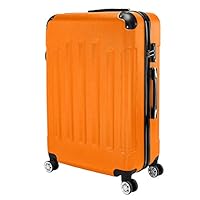 Lijuan Qin Pull Rod Case, Orange ABS Portable 3-in-1 Trolley Case 20" / 24" / 28", for Home Use Or Travel Fabulous