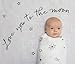 Amazing Baby Muslin Swaddle Blanket for Baby Boy & Girl, Receiving Blanket for Newborn, 100% Cotton Swaddle Wrap, Baby Registry & Gift, 46 x 46 inches, MIlestone Blankets, Set of 3, Love You to The Moon, Soft Black