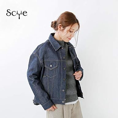 Amazon Co Jp Scye Basics 52 Selvedge Denim Jacket Clothing Accessories