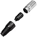 Seismic Audio SAPT247 4-Pin XLR Male Connector - Nickel Finish