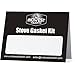 Midwest Hearth Wood Stove Replacement Gasket Kit for Woodburning Stoves - Graphite Impregnated Fiberglass Gaskets and Adhesive (1/4