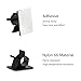 FireBee Adhesive Cable Clips Adjustable Wire Clamps Cable Tie Holders for Desk Wall Computer Electrical Cord (Black,3 Sizes,60 Pcs)