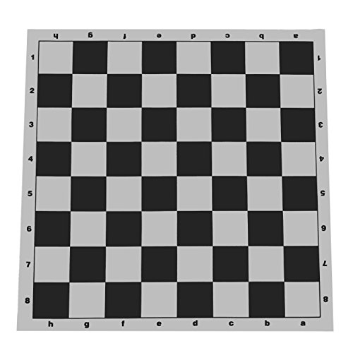 WE Games Tournament Roll Up Chess Board - Vinyl with Black Squares