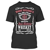 Wade Wilson's Quality Ass Kicking Whiskey Deadpool T Shirt