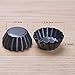 Bakerdream Mini Tart Pans Nonstick Egg Tart Pans Shells Tartlet Mold Sandbakkel Tins Round Tart Tin Muffin Cake Mold (12 pcs)