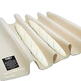 WALFOS Professional Bakers Dough Couche - 100% Pure Cotton Pastry Proofing Cloth for Baking French Bread Baguettes Loafs - Sturdy & Thick Fabric - Perfect Size (26 x 35 inch)